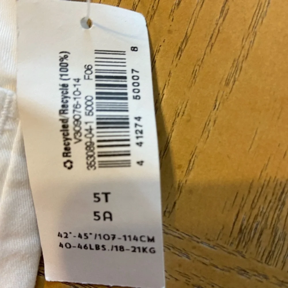 Old Navy White Girls chino pant size 5